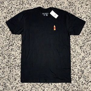 Riot Society Men’s 40 Bottle Chest Logo Black Short Sleeve T-Shirt Size Small